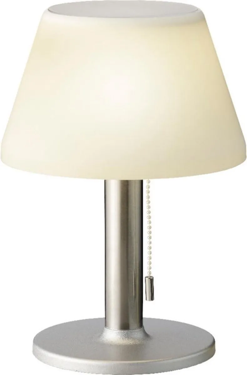 Decoris Solar Tafellamp RVS 20cm