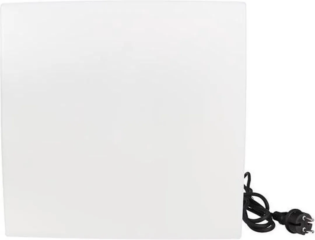 Perel Lichtkubus Tuin 38cm - 23W E27 Wit IP65