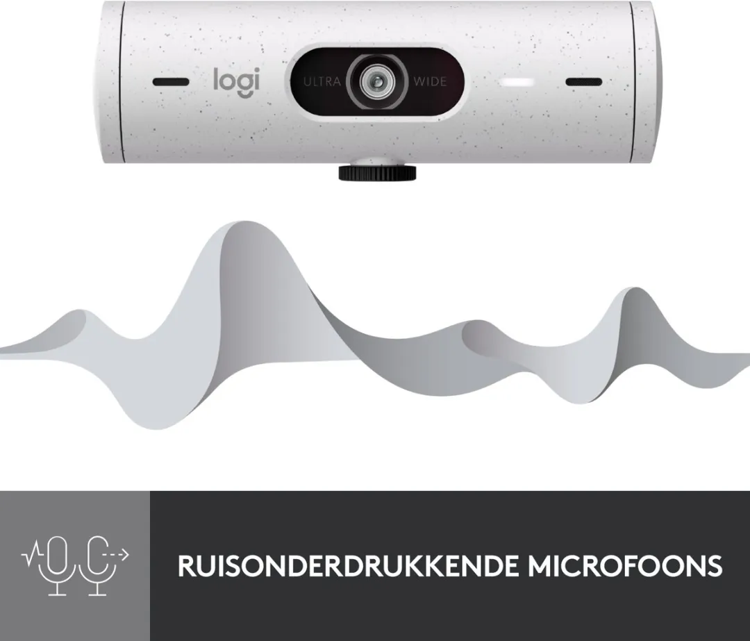Logitech Brio 500 Webcam 1080p - Wit - afbeelding 6 van 6