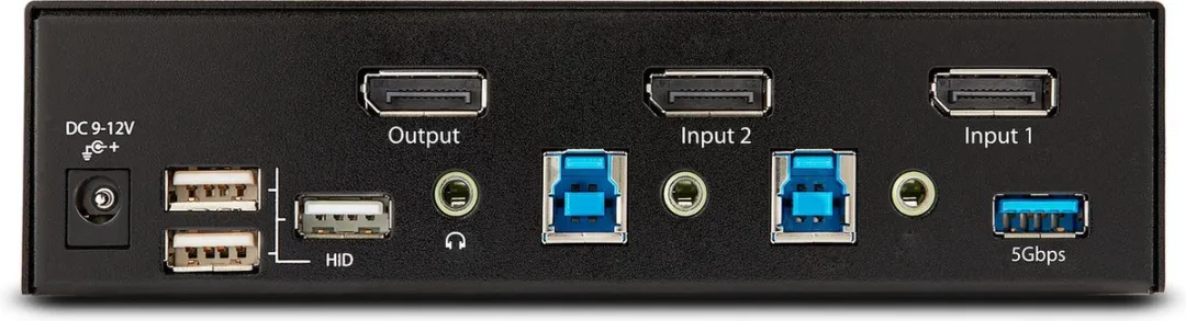 Startech D86A2-2-PORT-8K-KVM 2-Port DisplayPort KVM Switch - 8K 60Hz - Zwart