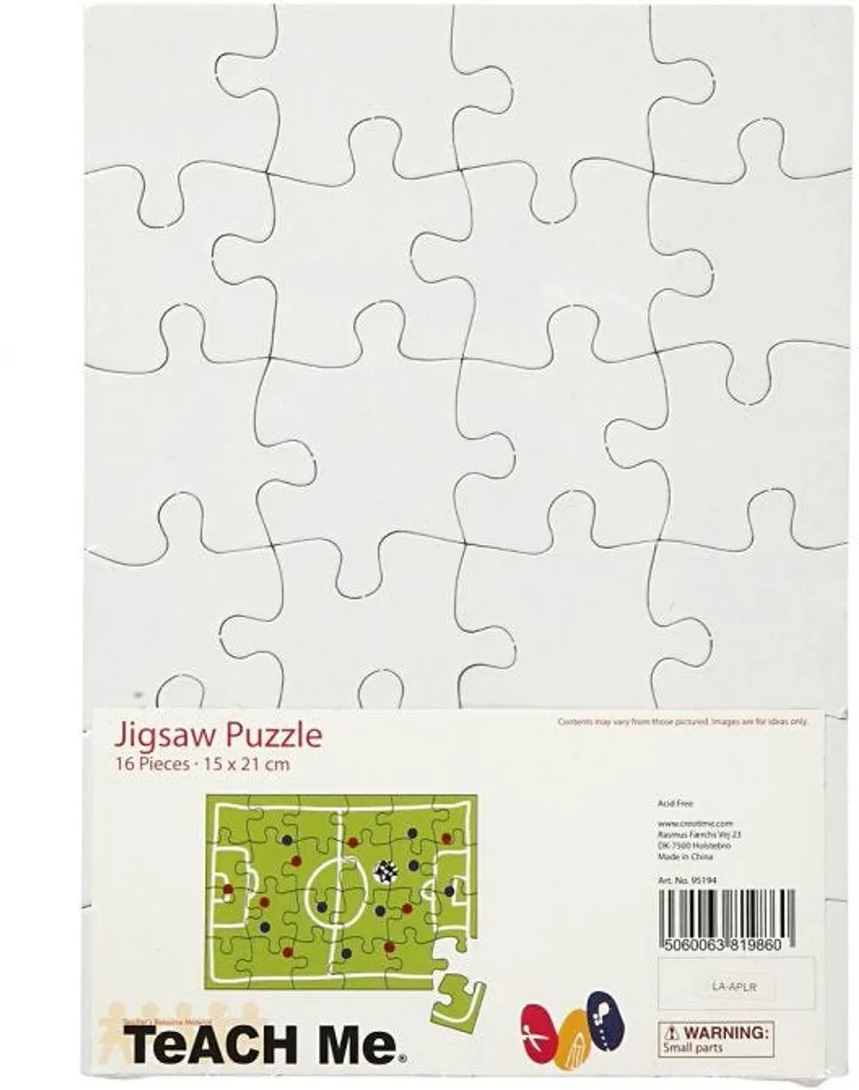 Kartonnen Puzzel Creativ Company 15x21cm - 16 Stuks