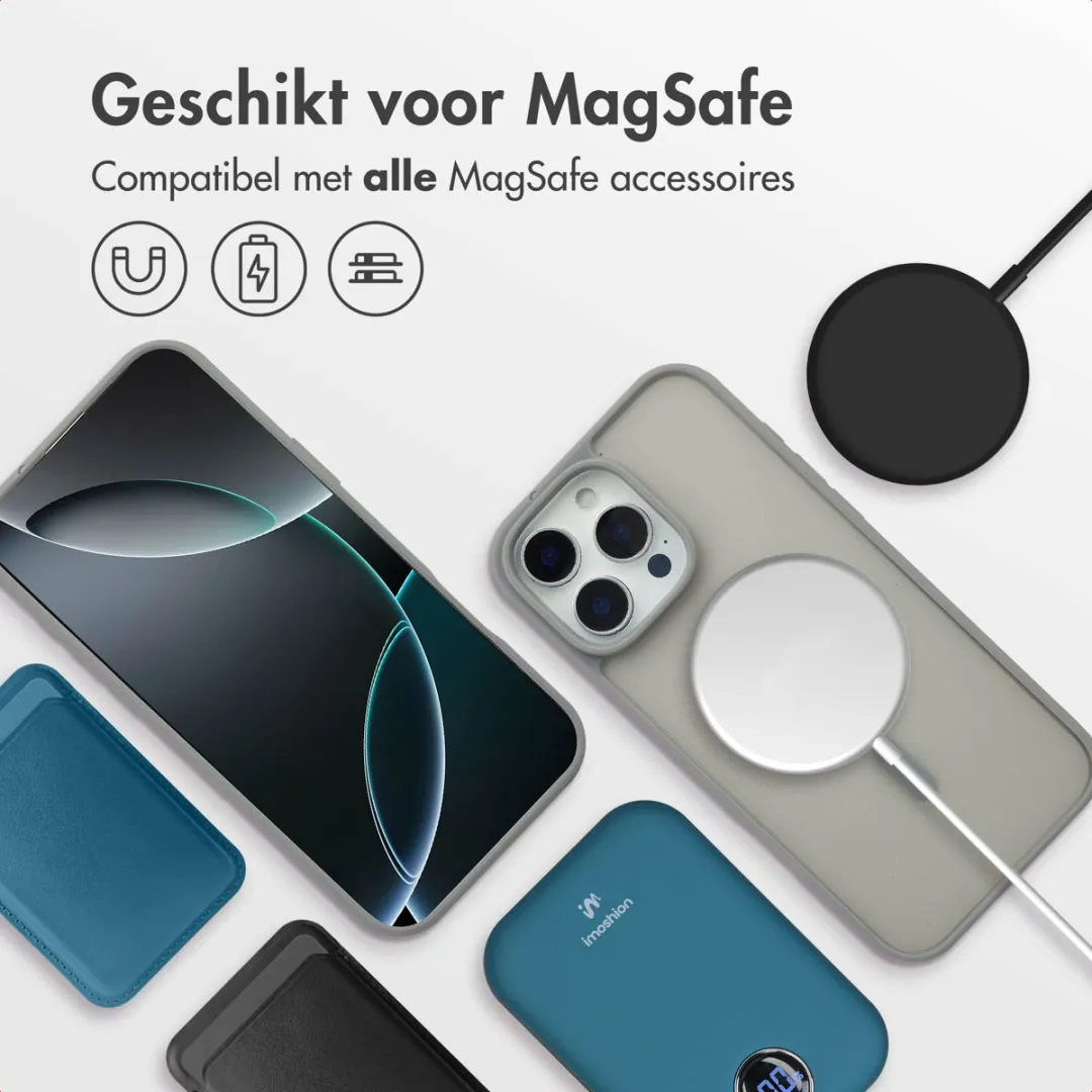Imoshion Hoesje iPhone 16 Pro MagSafe - Grijs