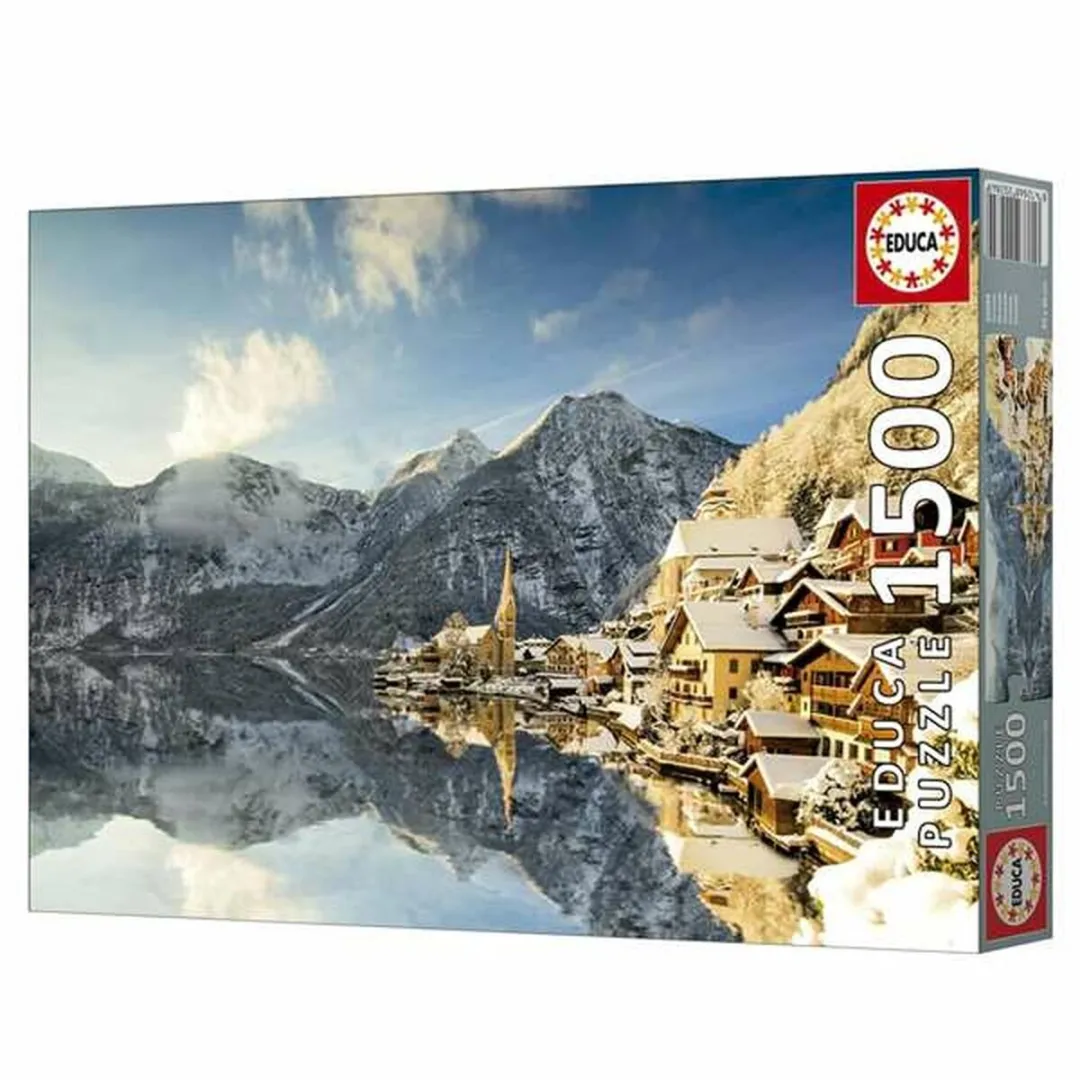 Educa Winter in Hallstatt Oostenrijk Puzzel 1500 Stuks