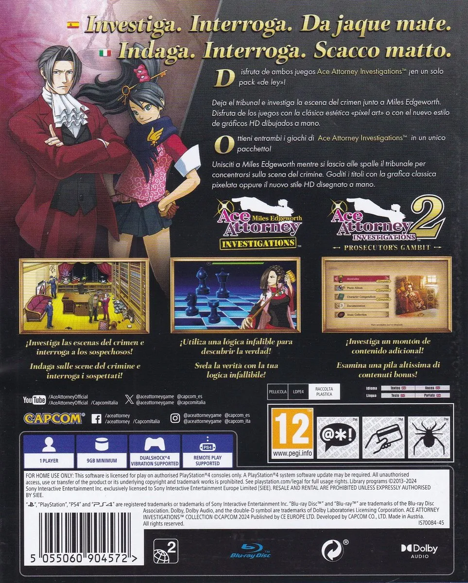 Capcom Ace Attorney Investigations Collection
