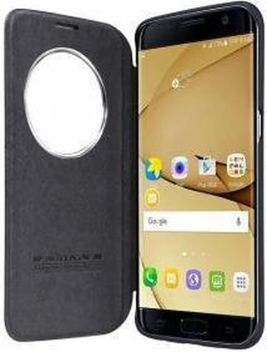 Nillkin Qin Book Cover Samsung Galaxy S7 Edge - Zwart