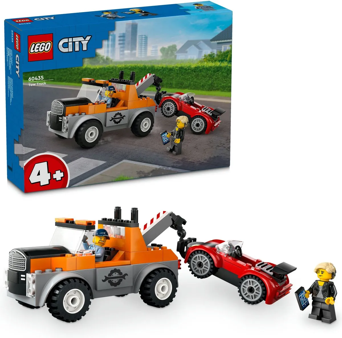 LEGO City Sleepwagen & Sportautoreparatie 60435 - 101 Stukken