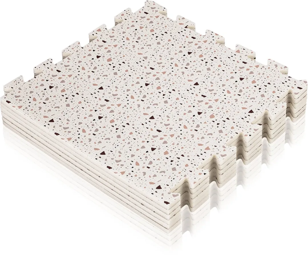 Lionelo Yoka Speelmat Beige - Dubbelzijdig Foam Vloerpuzzel