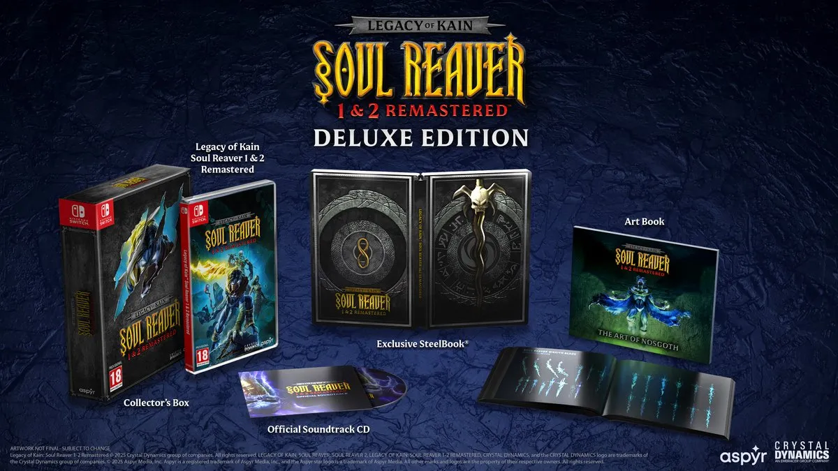 Mindscape Legacy of Kain Soul Reaver 1 & 2 Remastered Deluxe Edition - Nintendo Switch