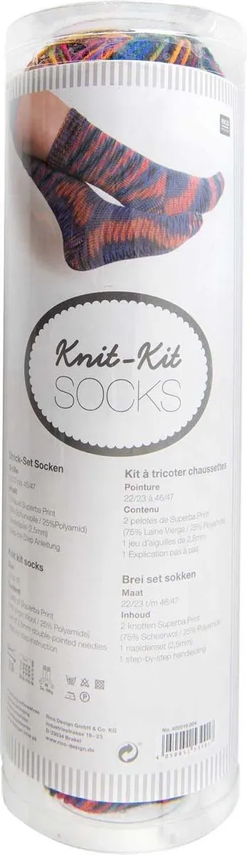 Rico Design Sokken Breien Pakket Tropic - 2 Bollen Superba Print