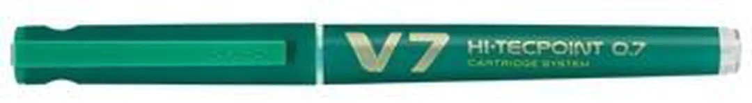 Pilot Roller Hi-Tecpoint V7 05mm - Groen - 10 Stuks