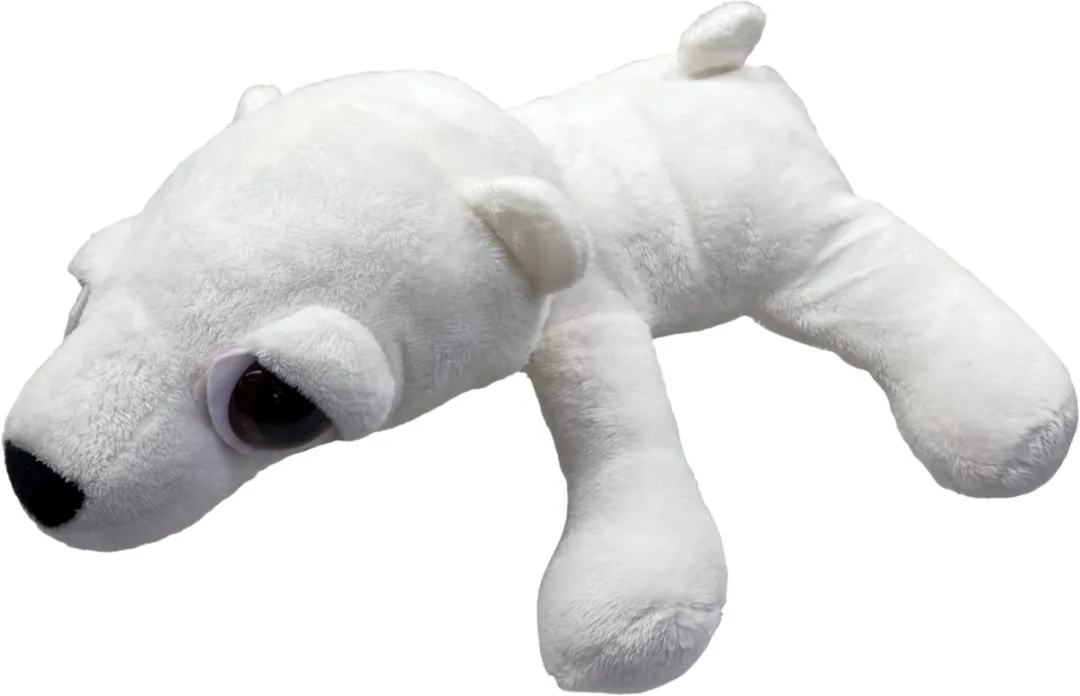 Unitoys IJsbeer Igor Liggend Speelgoed 28cm - Wit