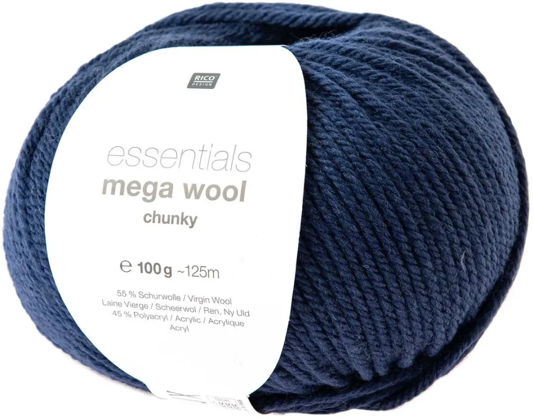 Rico Essentials Mega Wool Chuncky Donkerblauw