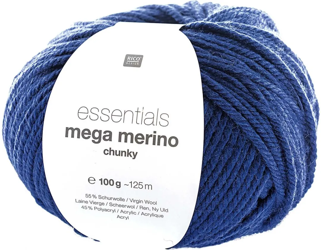 Rico Essentials Mega Wool Chuncky Donkerblauw