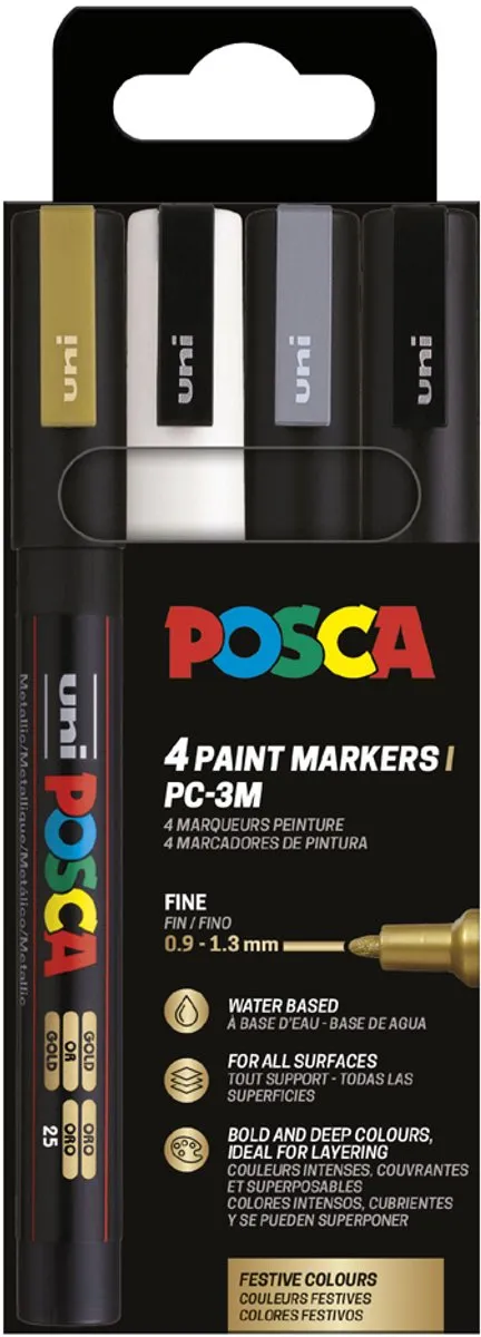 Posca Uni PC-3M Paintmarker - 5mm - 8 Stuks Assorti
