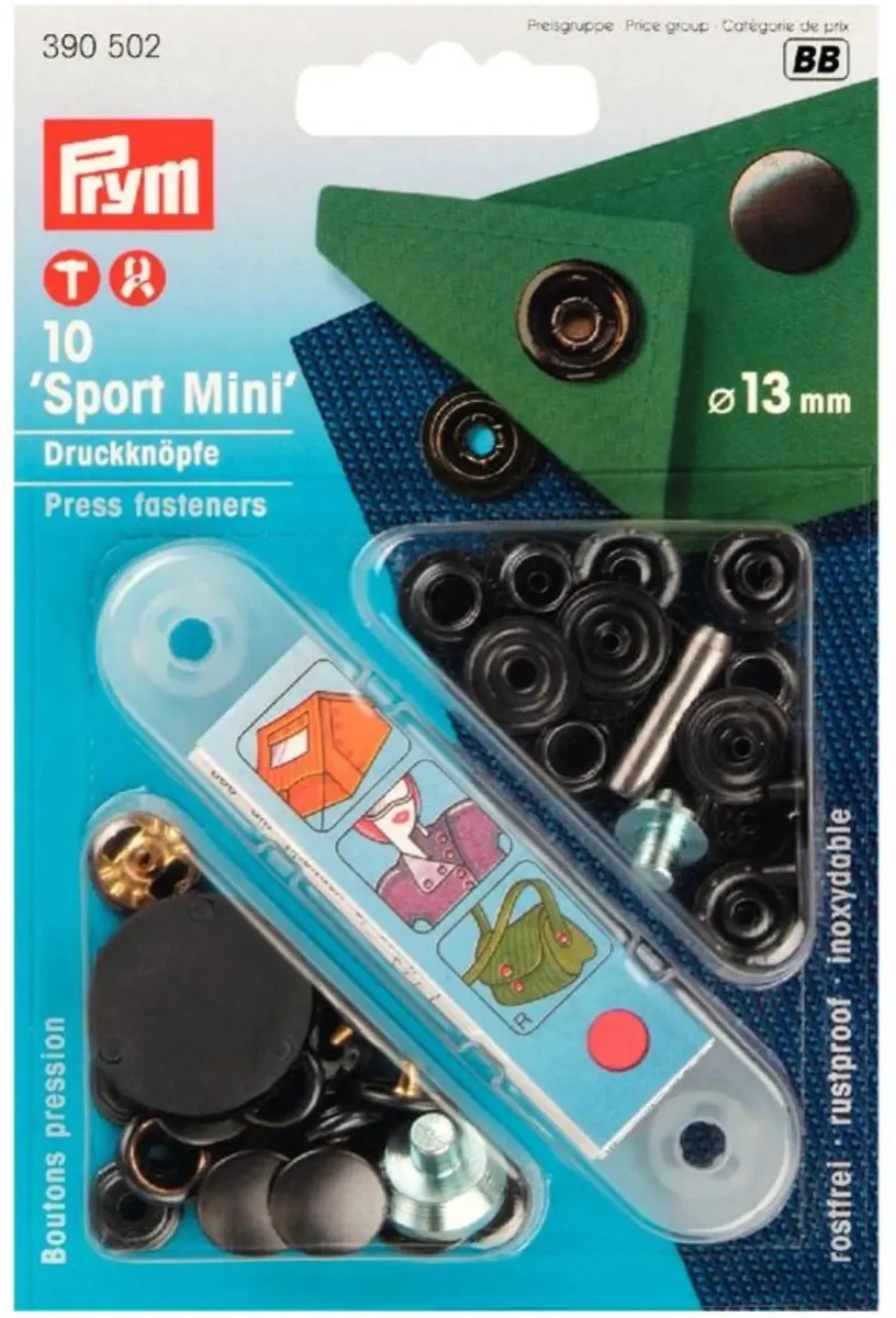 Prym Sport Mini Naaivrijdrukknopen 13mm - Gebronsd - 10 Stuks