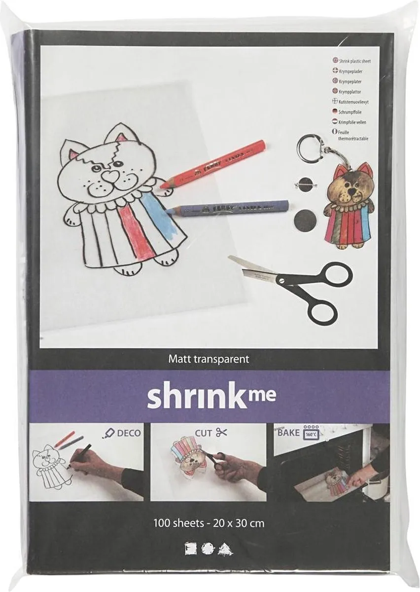 Creativ Company Creotime Krimpfolie 20x30cm - 100 Vellen
