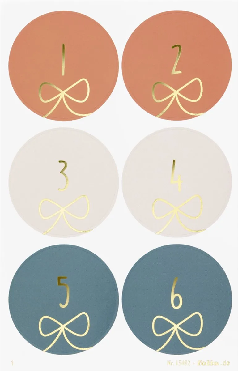 Folia Adventskalender Stickers Sparks Iridescent