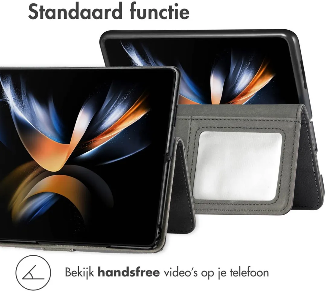 Imoshion Hoesje Samsung Galaxy Z Fold 5 - 3 Pasjes - Zwart