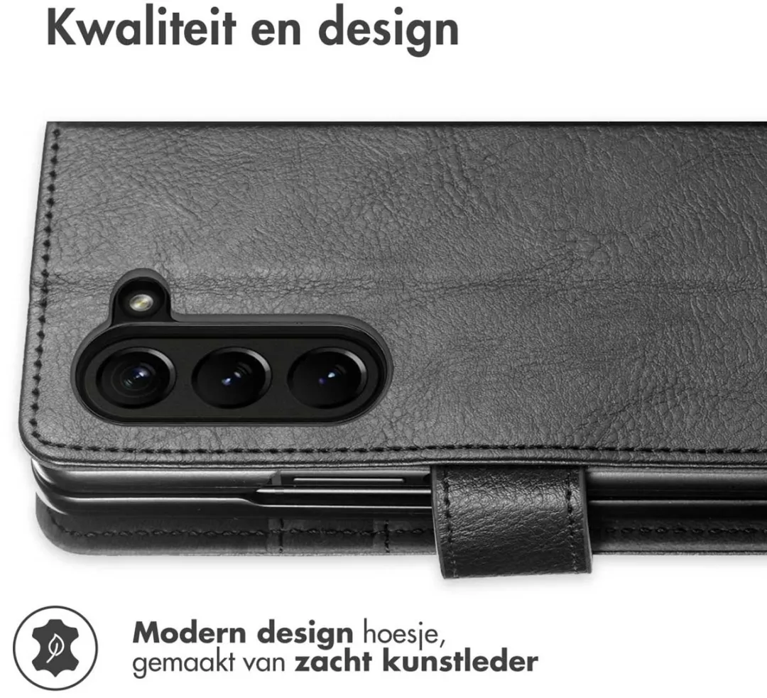 Imoshion Hoesje Samsung Galaxy Z Fold 5 - 3 Pasjes - Zwart