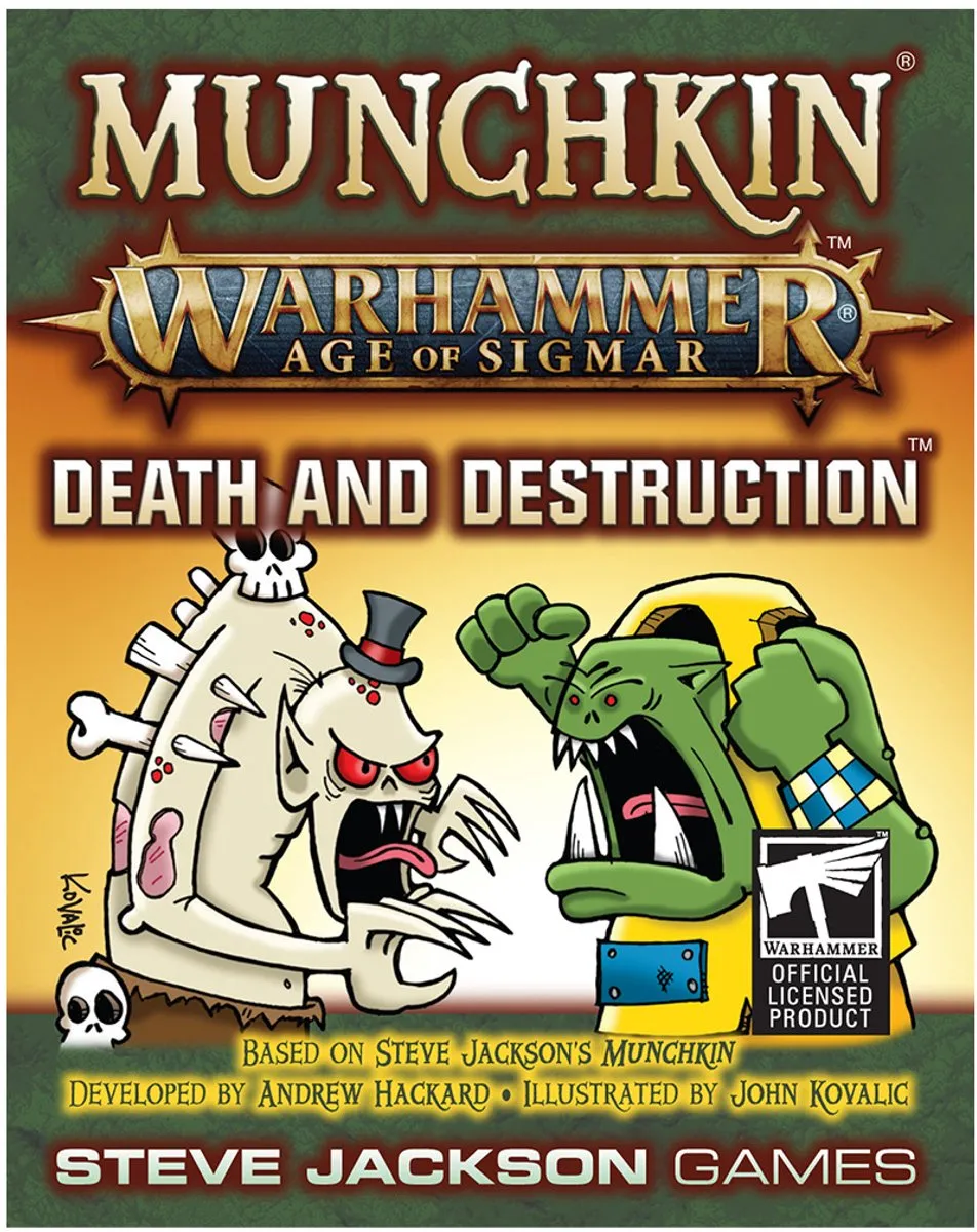 Steve Jackson Games Munchkin Warhammer Age of Sigmar Death and Destruction - Uitbreiding