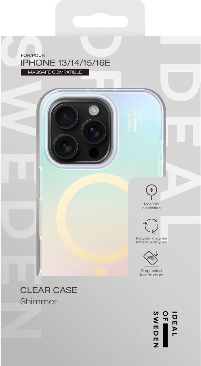 iDeal of Sweden Clear Case Mid MagSafe iPhone 15 Pro Max - Shimmer