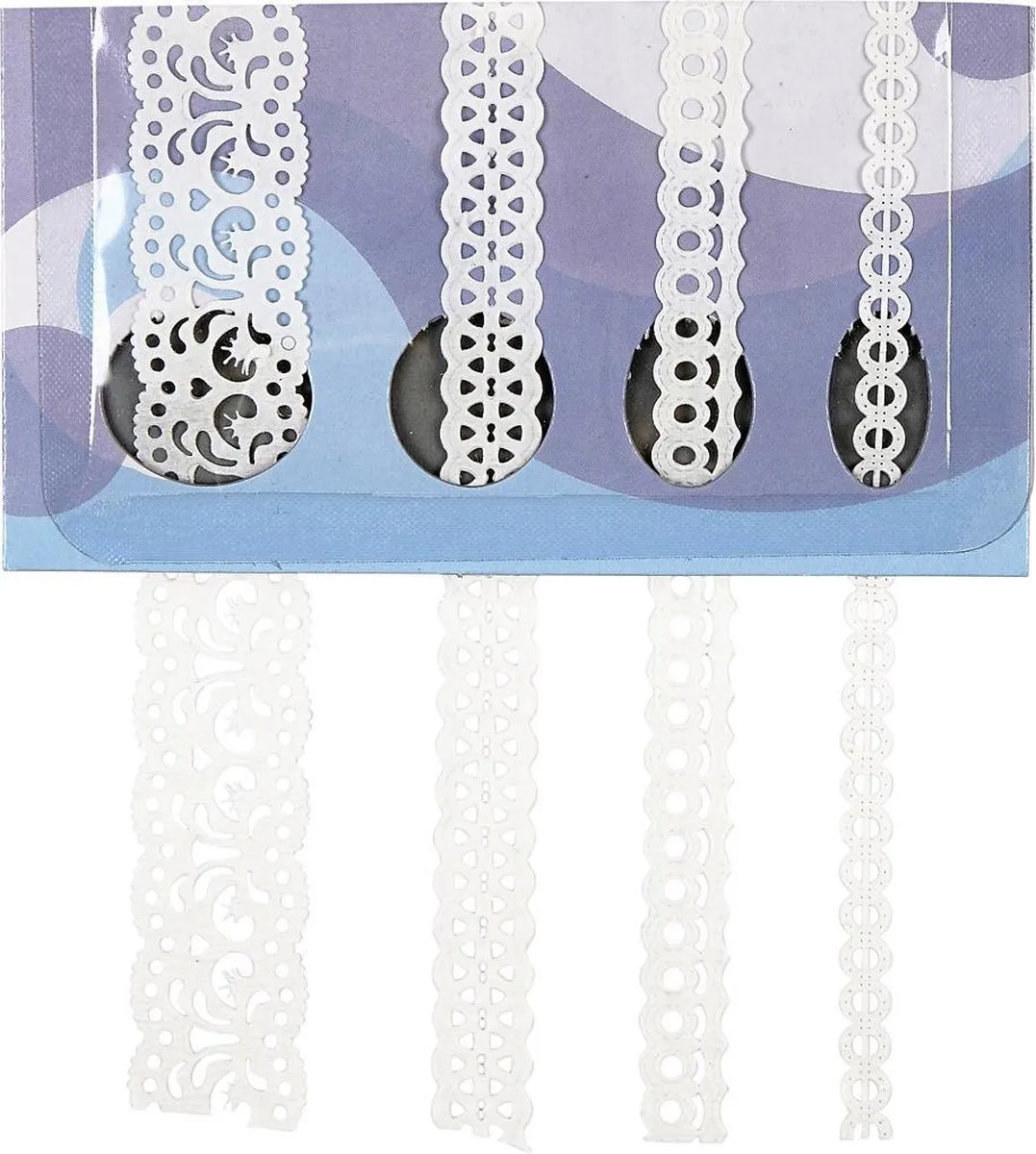 Creativ Company Creotime Tape Kant 4x2m - Wit