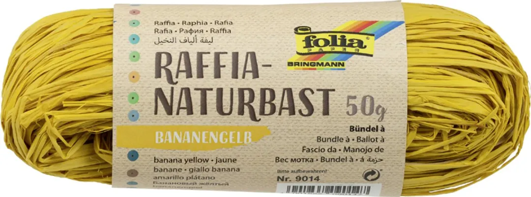 Folia Raffia 50g - Citroen - Geel