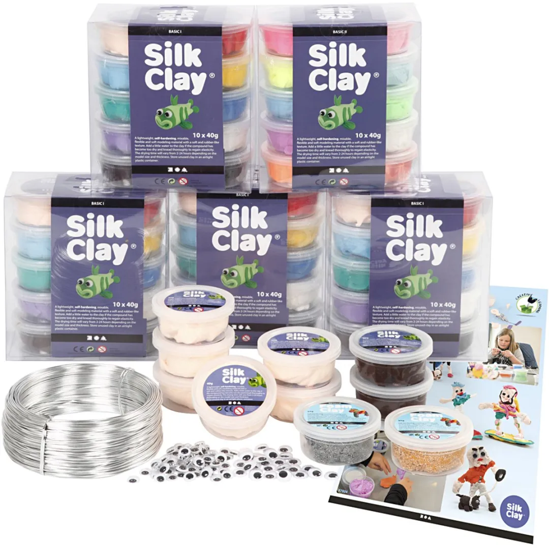 Creativ Company Silk Clay Klassenset - Diverse kleuren