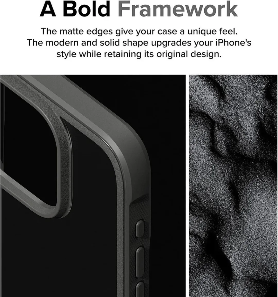 Ringke Fusion Bold Hoesje FC152 - iPhone 15 Pro - Grijs/Transparant