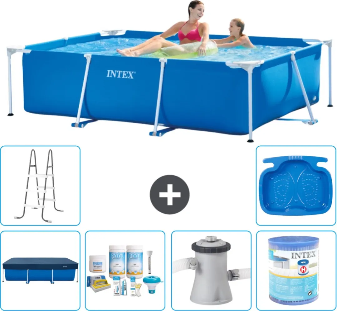 Intex 28270NP-Blauw Rechthoekig Frame Zwembad 220x150x60cm