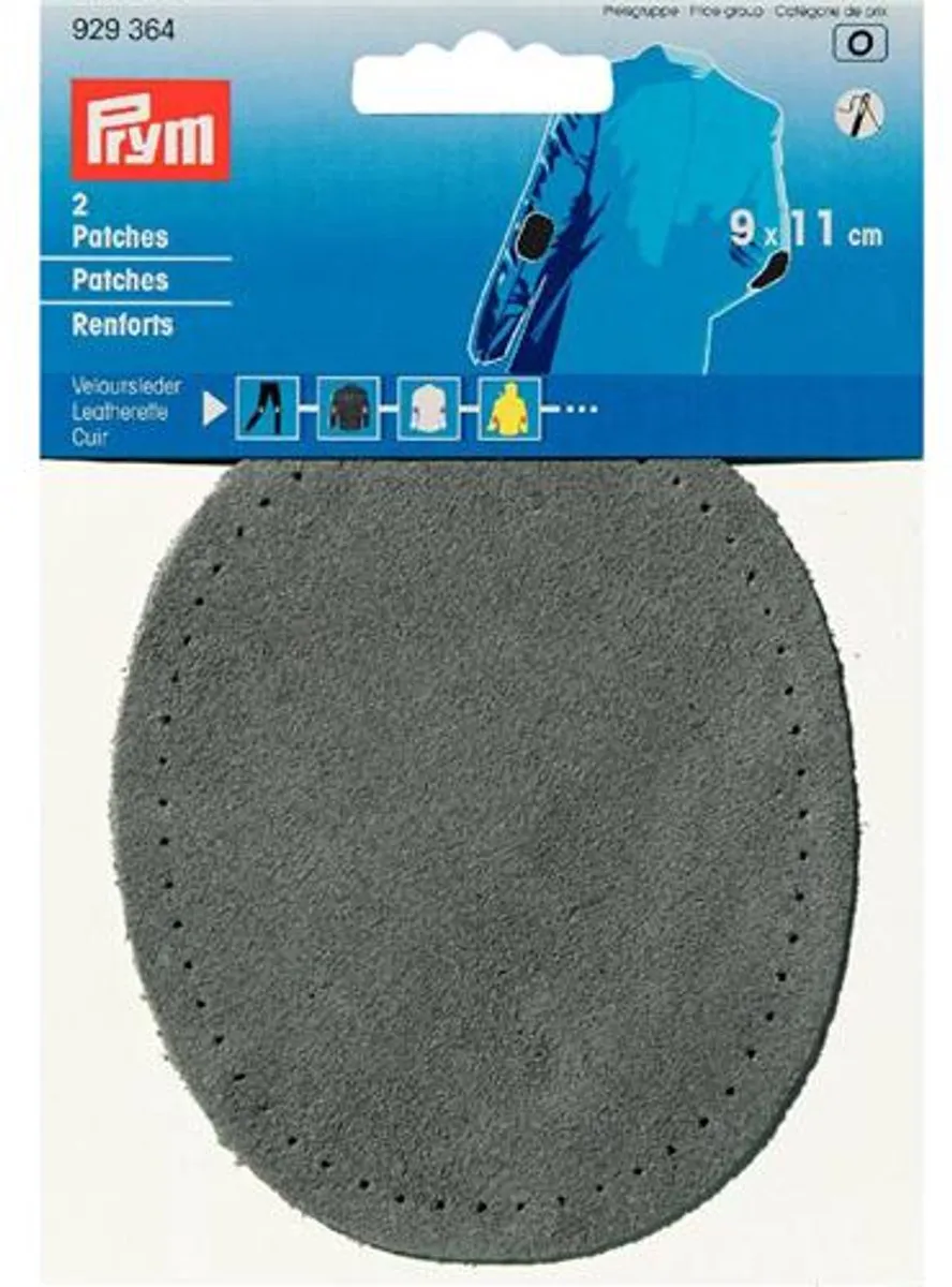 Prym Leder Patches - Zwart