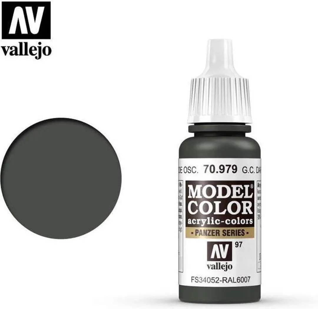 Vallejo Model Color German Camouflage Dark Green Acrylverf 17ml