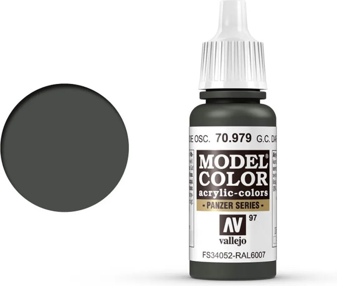 Vallejo Model Color German Camouflage Dark Green Acrylverf 17ml