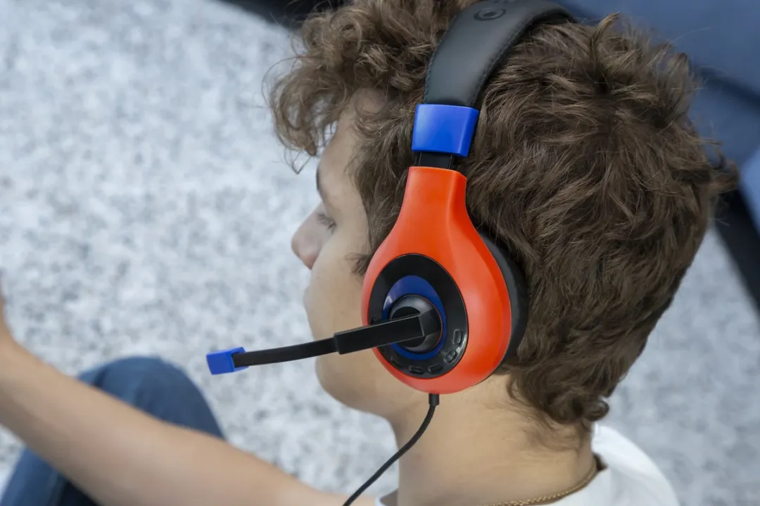Bigben Stereo Gaming Headset V1 Nintendo Switch - Blauw/Rood - afbeelding 6 van 6