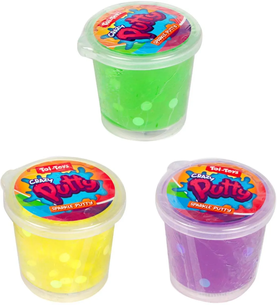 Toi-Toys Crazy Putty Glitters - Multi kleuren