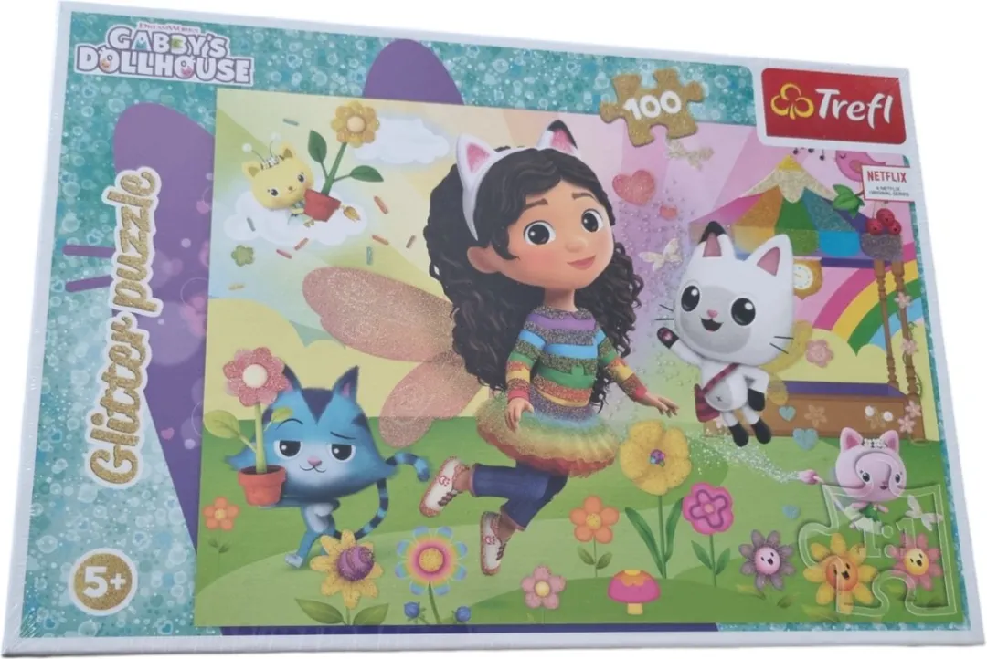 Trefl Gabby's Dollhouse Glitter Puzzel 100 Stuks