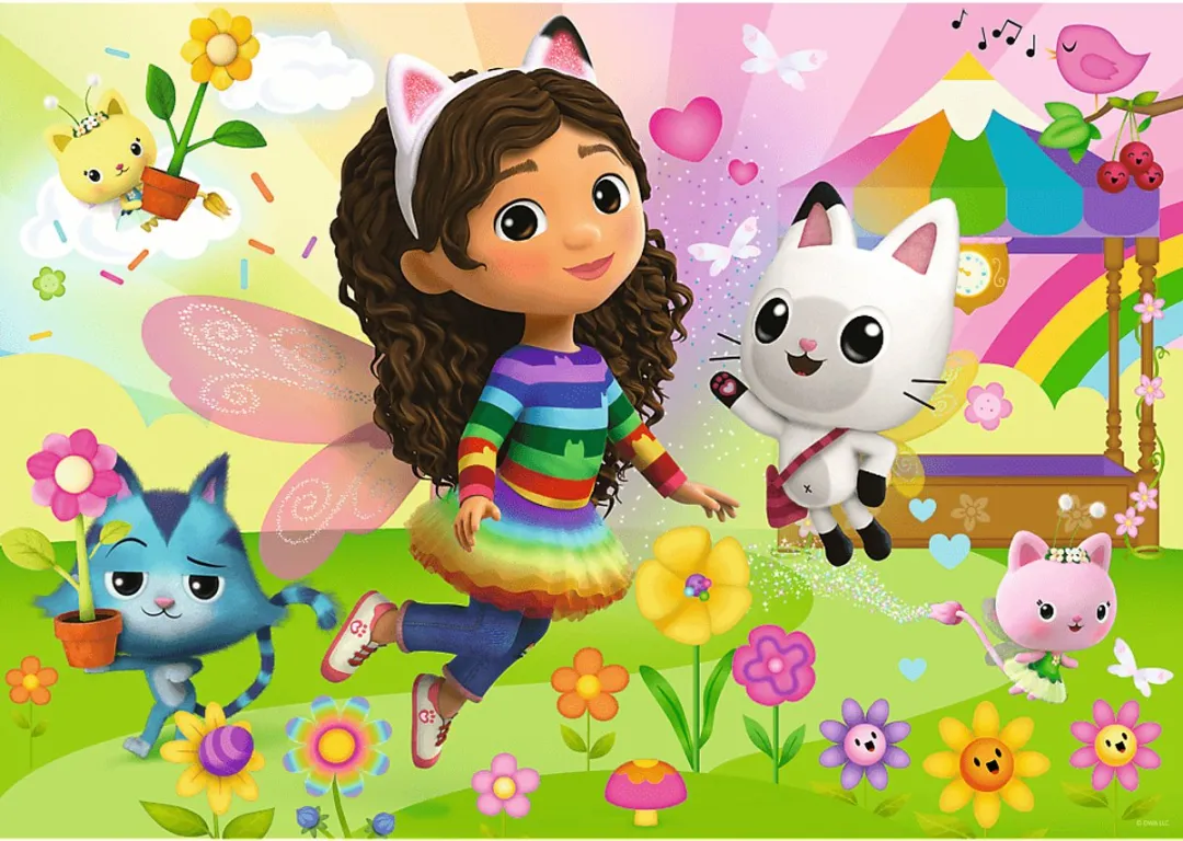 Trefl Gabby's Dollhouse Glitter Puzzel 100 Stuks