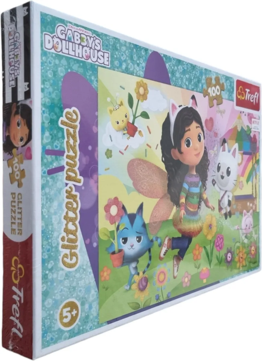 Trefl Gabby's Dollhouse Glitter Puzzel 100 Stuks