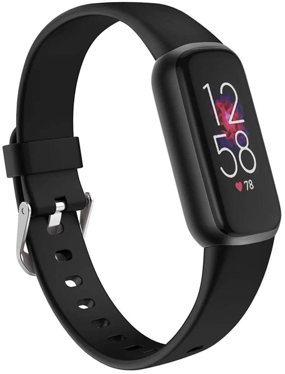 Imoshion Siliconen Bandje Fitbit Luxe - One Size - Zwart