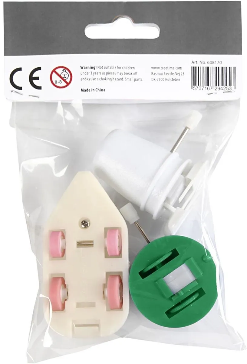 Creativ Company Mechanieken Figuren - 3 Stuks Multicolor