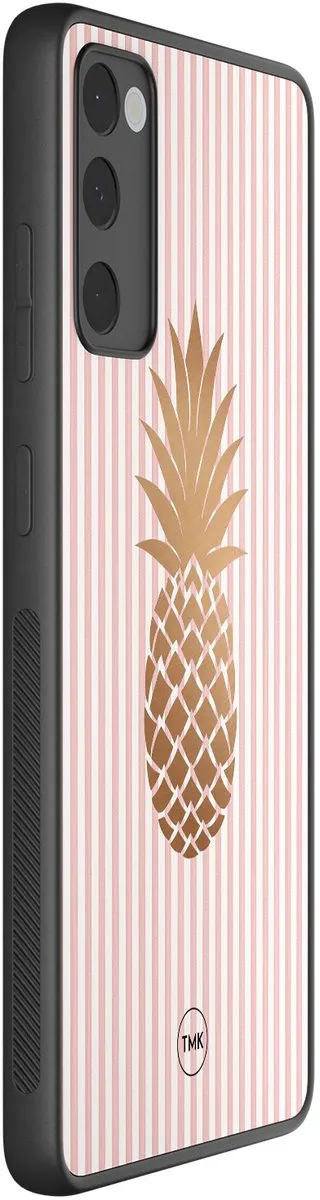Casevibes Samsung Galaxy S20 FE Hoesje - Ananas Roze