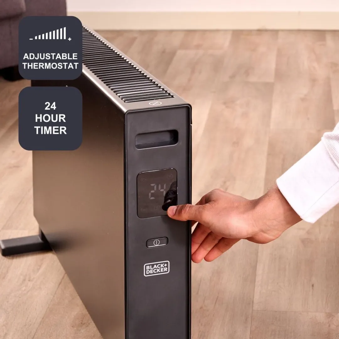 BLACK+DECKER BXCSH2001E Convectorradiator 2000W - Zwart - afbeelding 6 van 6