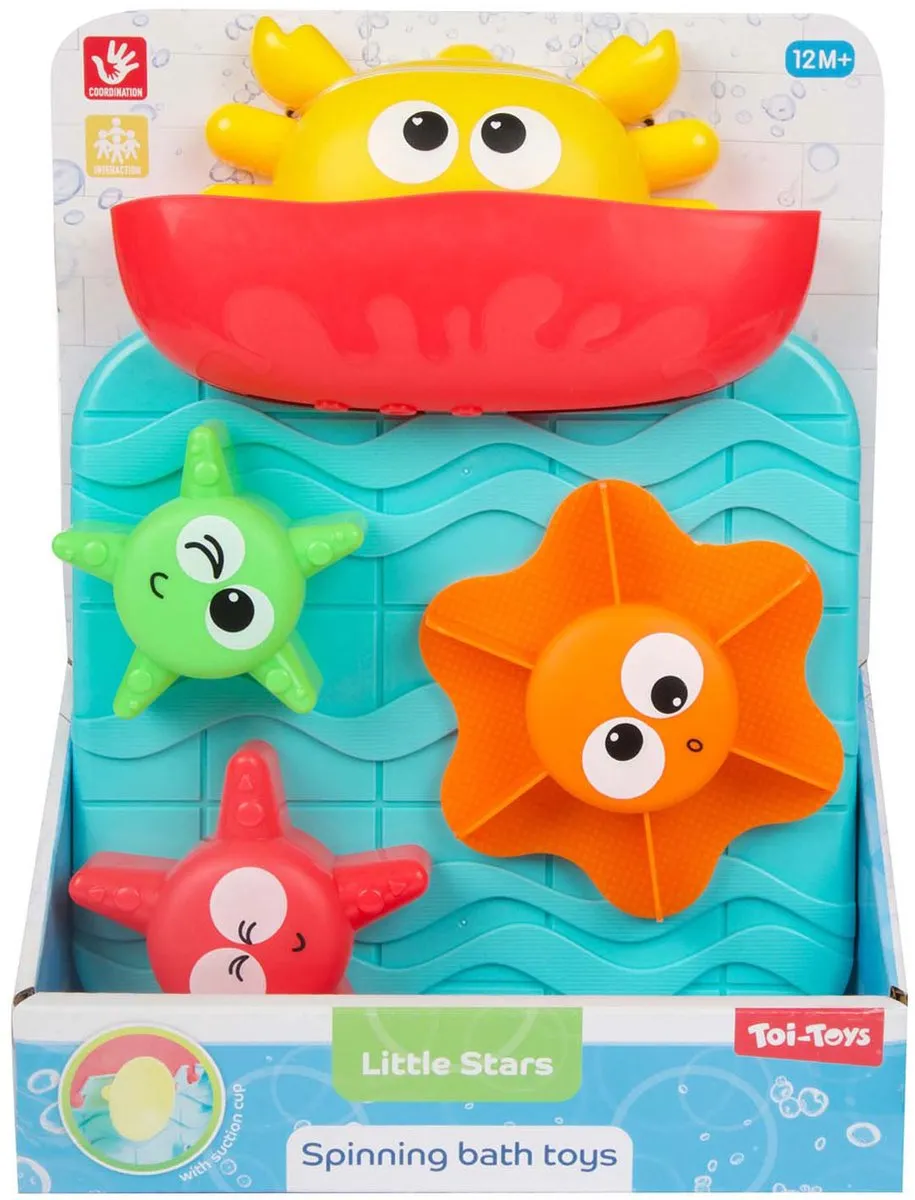 Toi-Toys Little Stars Watermolen Krab - Multi kleuren