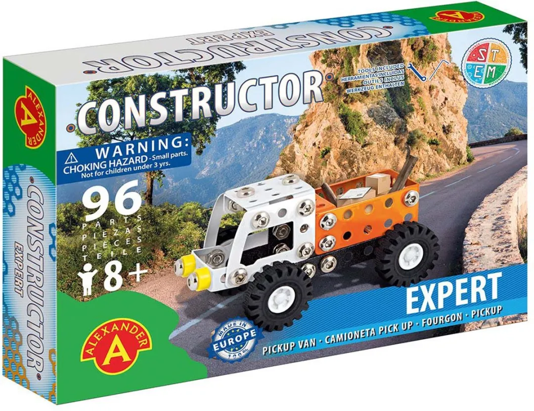 Alexander Toys Constructor Expert Pickup Van - 96 Stuks - Multicolor