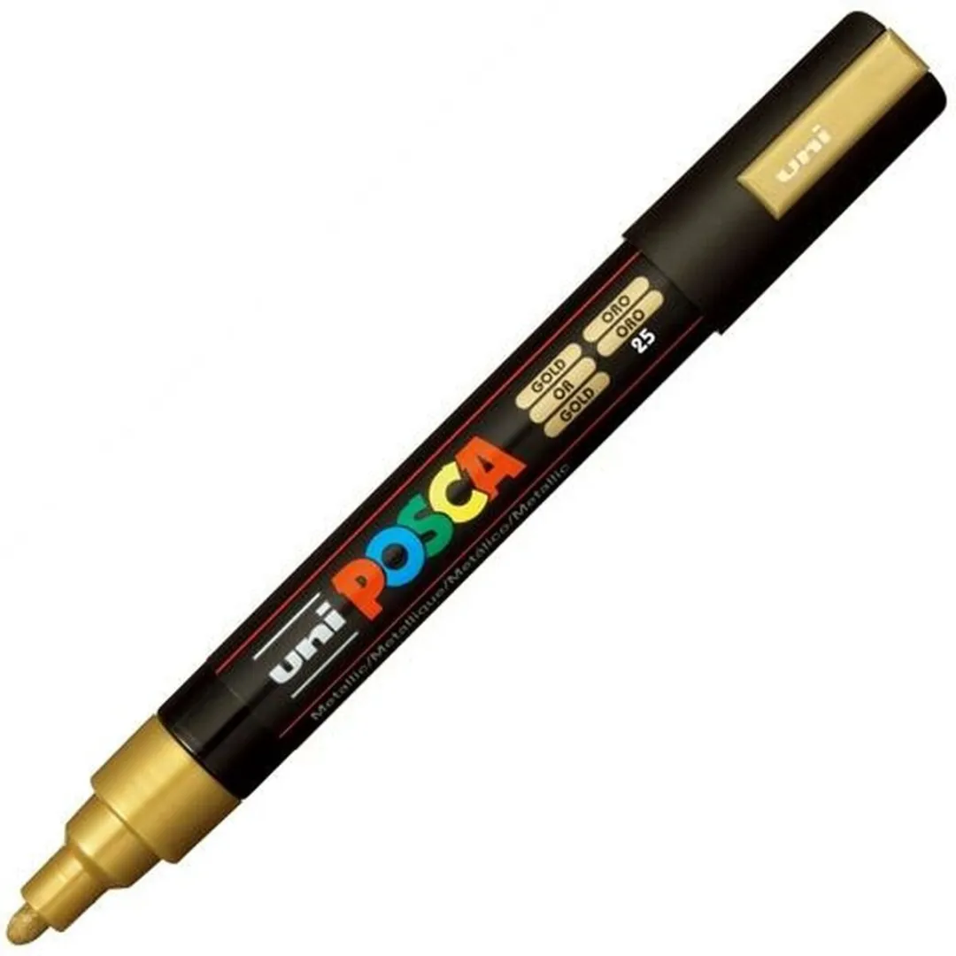 Posca PC-5M Markeerstiften - Goud - 6 Stuks