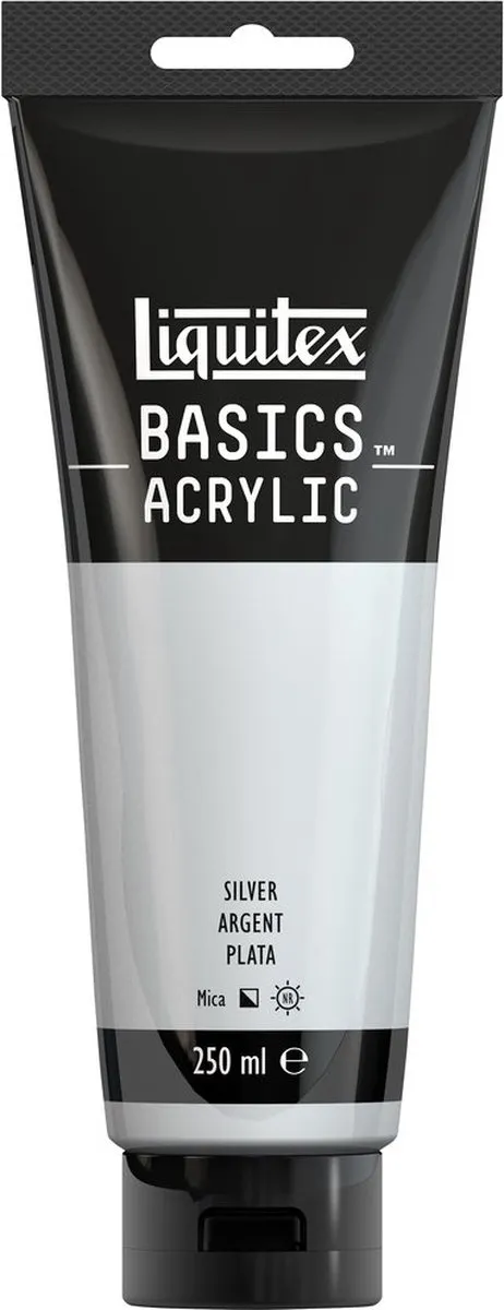 Liquitex Basics Acrylverf Silver 250ml