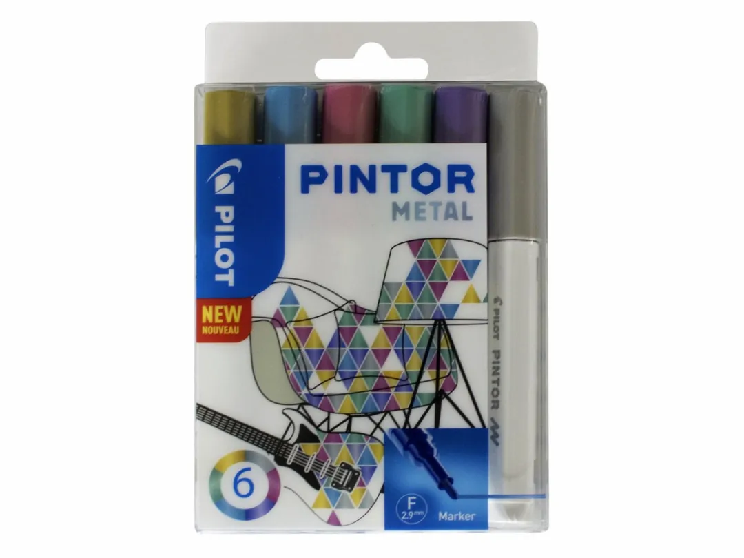 Creativ Company Pilot Pintor Metallic Verfstiften 6 Stuks