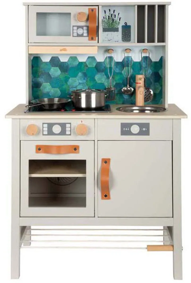 Small Foot Houten Speelkeuken Tasty Grijs - Multikleur