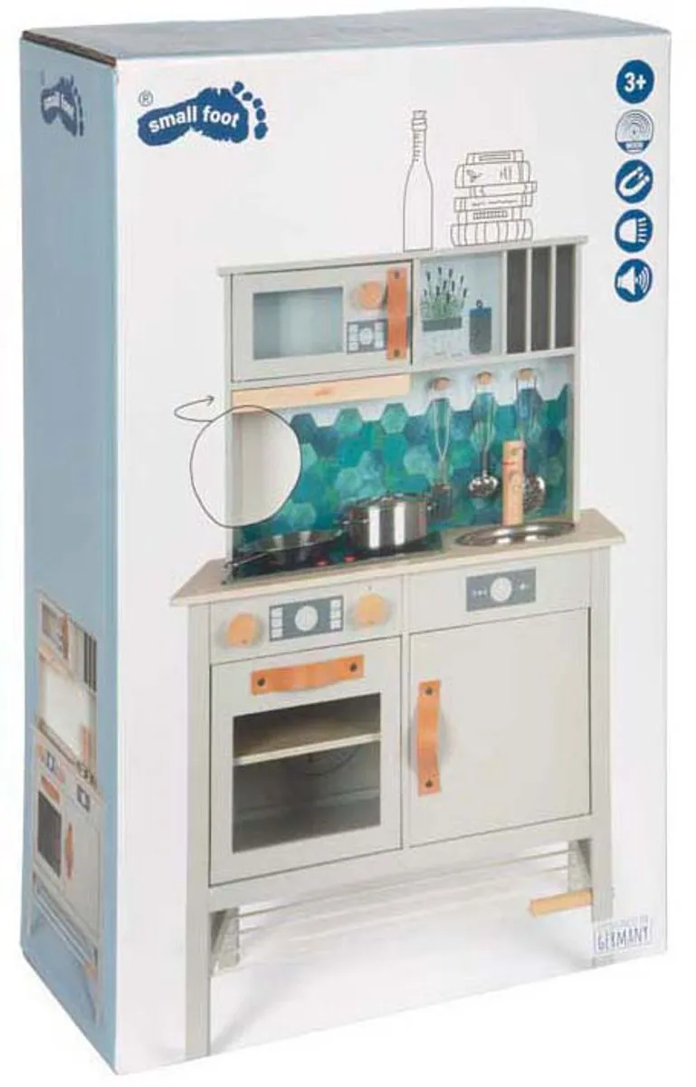 Small Foot Houten Speelkeuken Tasty Grijs - Multikleur