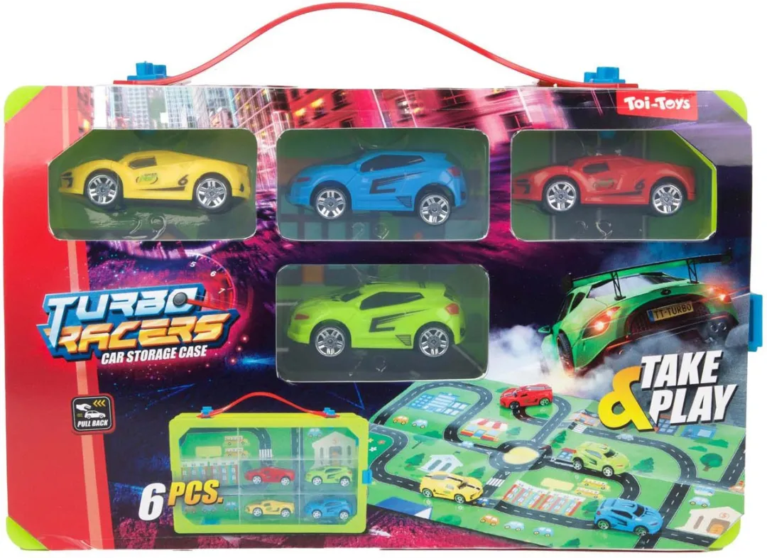 Toi-Toys Turbo Racers Verzamelkoffer 20745A - Multicolor